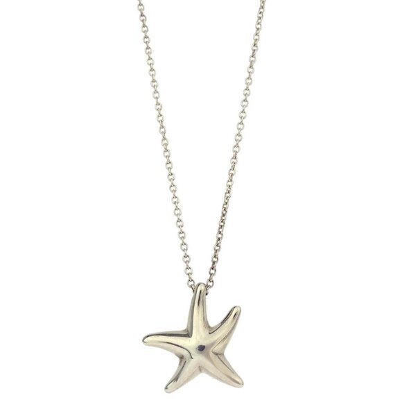 Tiffany & Co. Starfish Pendant Necklace 925 Silver 176580 - Picture 10 of 10
